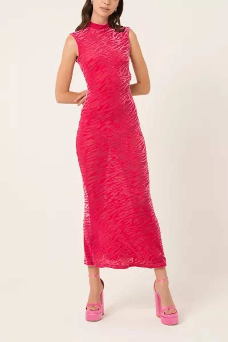 Amy Lynn High Neck Maxi Dress