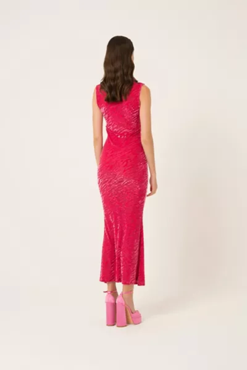 Amy Lynn High Neck Maxi Dress
