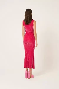 Amy Lynn High Neck Maxi Dress