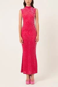 Amy Lynn High Neck Maxi Dress