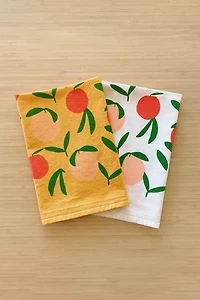 Julie Peach Tea Towel