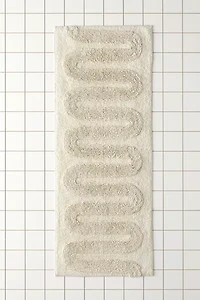 Looped Squiggle Runner Tufted Bath Mat