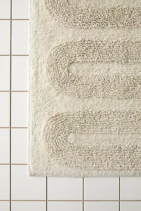 Looped Squiggle Runner Tufted Bath Mat