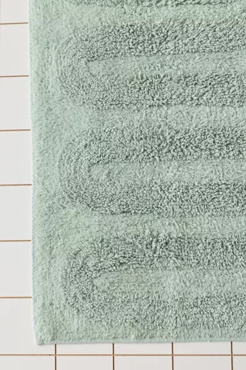 Looped Squiggle Runner Tufted Bath Mat