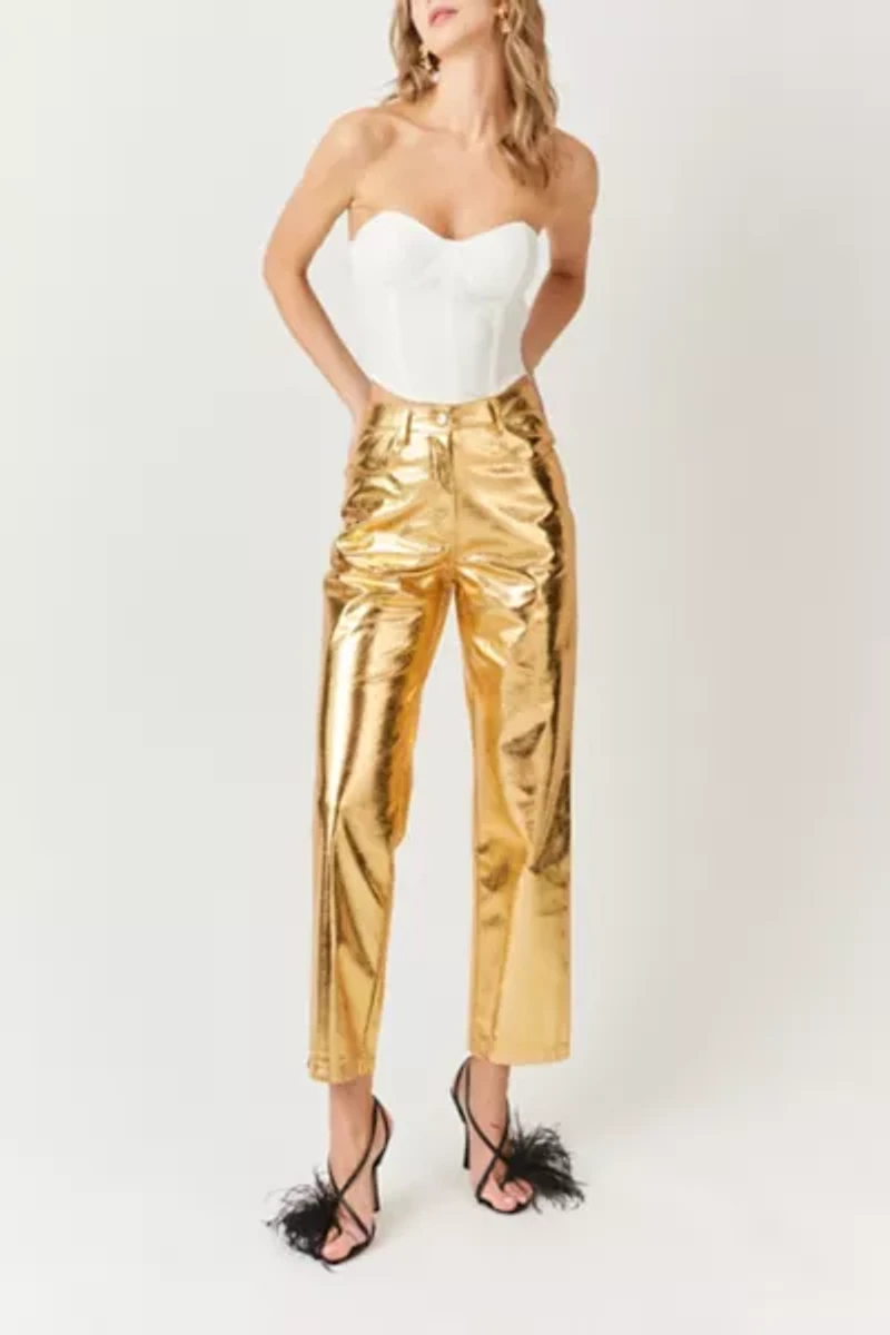 Amy Lynn Textured Metallic Pant