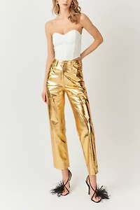 Amy Lynn Textured Metallic Pant