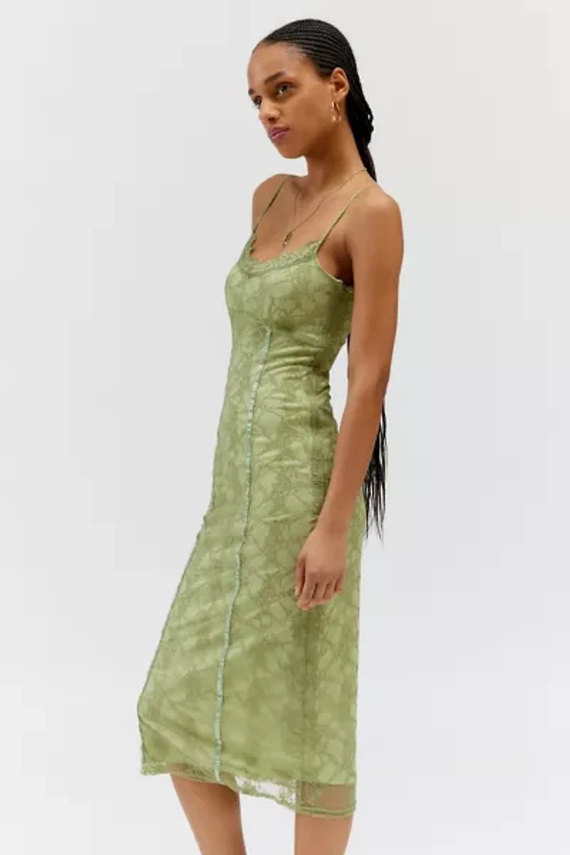 Daisy Street Stretch Lace Midi Dress