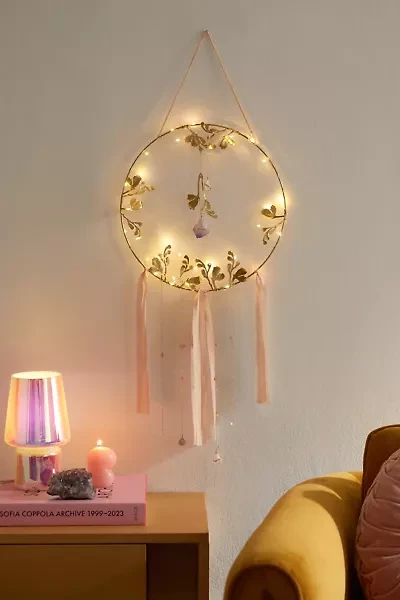 Ariana Ost Illuminated Floral Crystal Wall Hanging