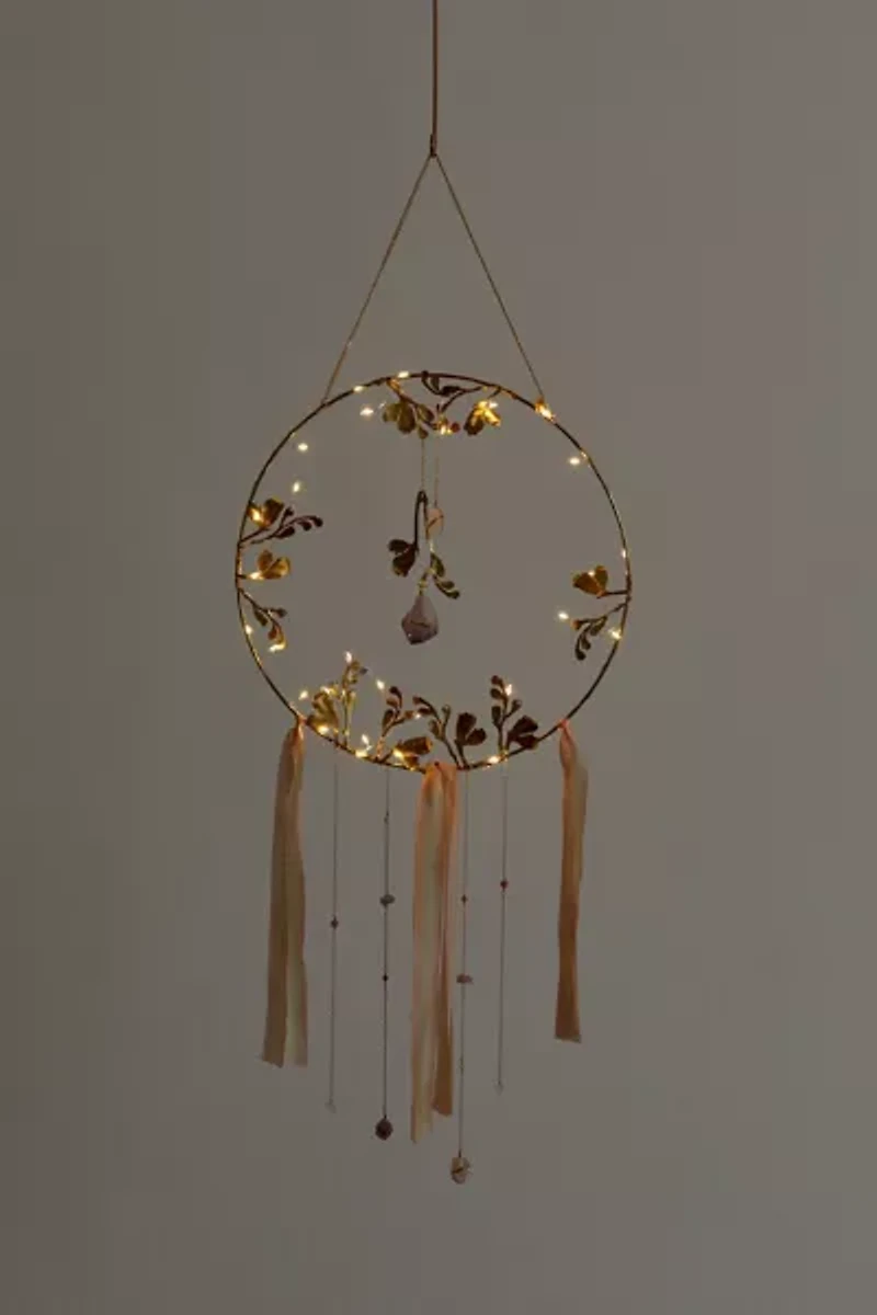 Ariana Ost Illuminated Floral Crystal Wall Hanging