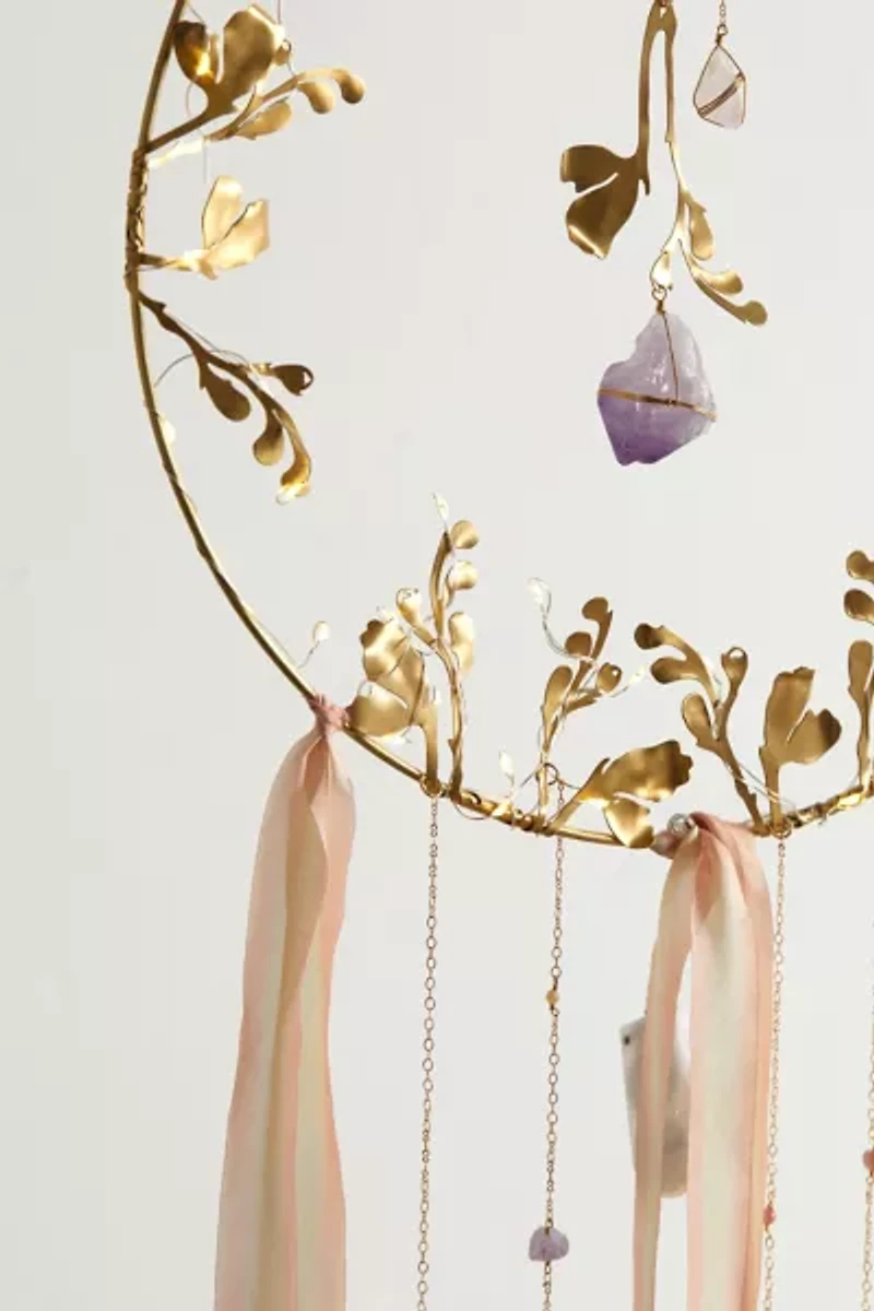Ariana Ost Illuminated Floral Crystal Wall Hanging