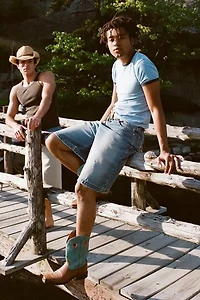 BDG Astro Baggy Washed Denim Jort