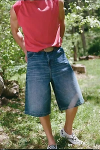 BDG Astro Baggy Washed Denim Jort