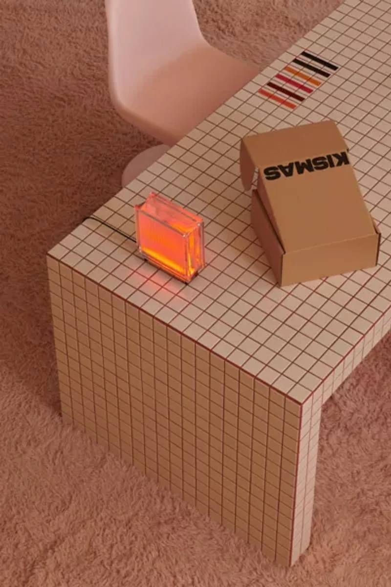 Kismas Glass Block Lamp