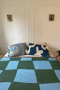 Clr Shop Check Yourself Woven Throw Blanket