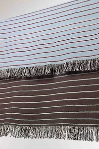 Clr Shop Stripey Woven Throw Blanket