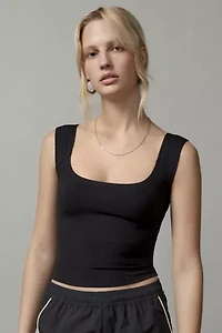 BDG Ribbed Square Neck Tank Top