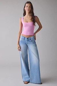 BDG Ribbed Square Neck Tank Top