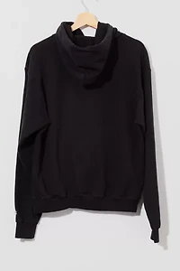 Vintage Y2K Distressed Champion CWU Black Spell Out Hoodie Sweatshirt