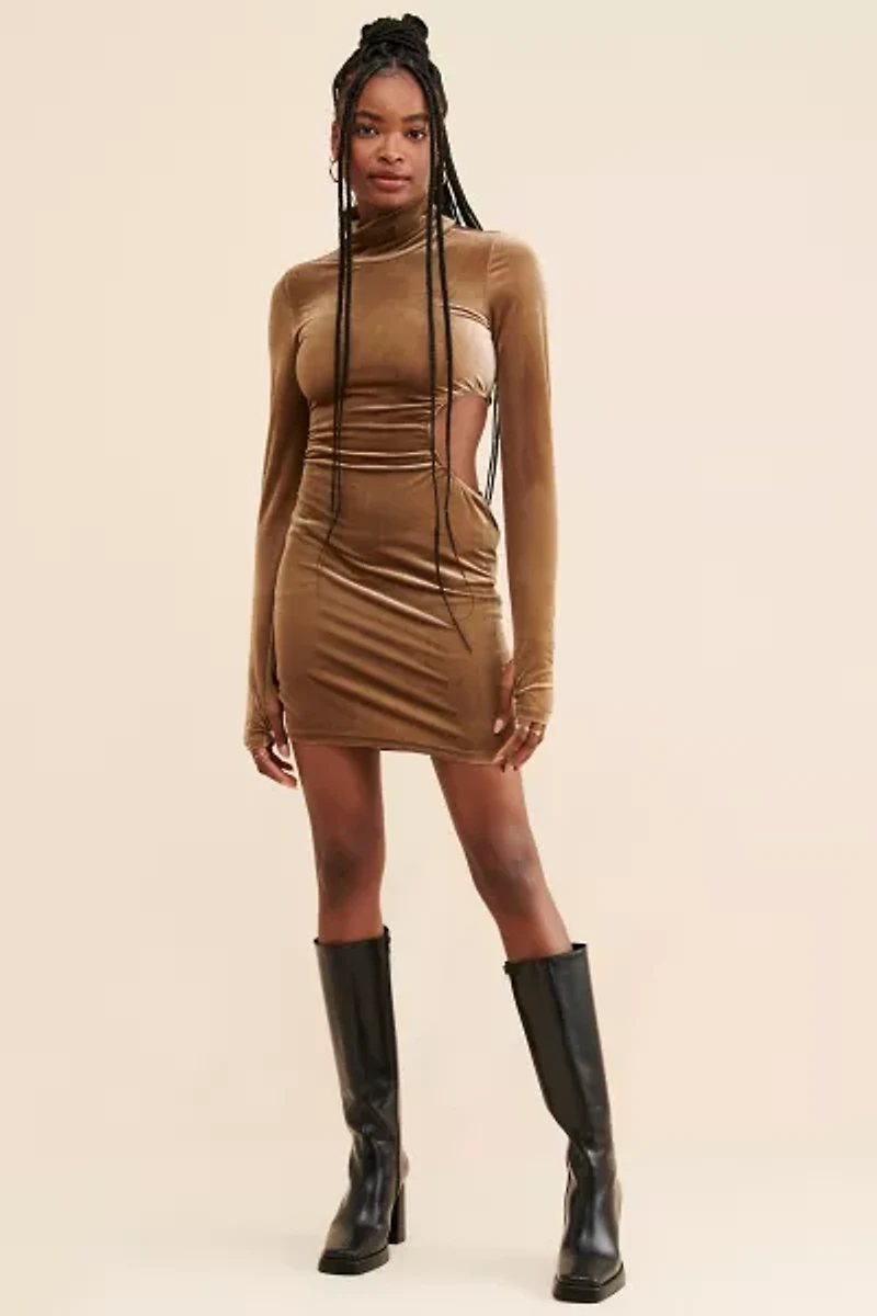 AFRM Lorin Velvet Mini Dress