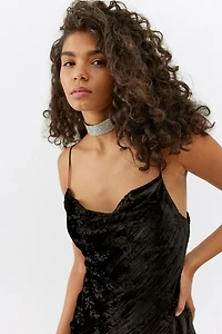 UO Mallory Velvet Midi Dress