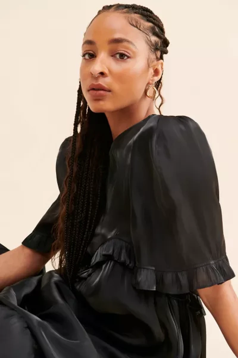 Sister Jane Barre Ruffle Midi Dress
