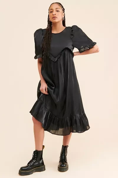 Sister Jane Barre Ruffle Midi Dress