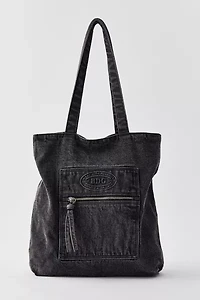 BDG Logo Washed Denim Tote Bag