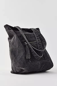 BDG Logo Washed Denim Tote Bag