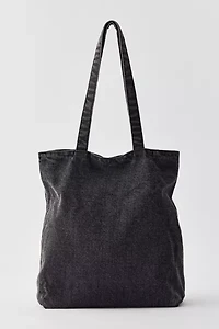 BDG Logo Washed Denim Tote Bag