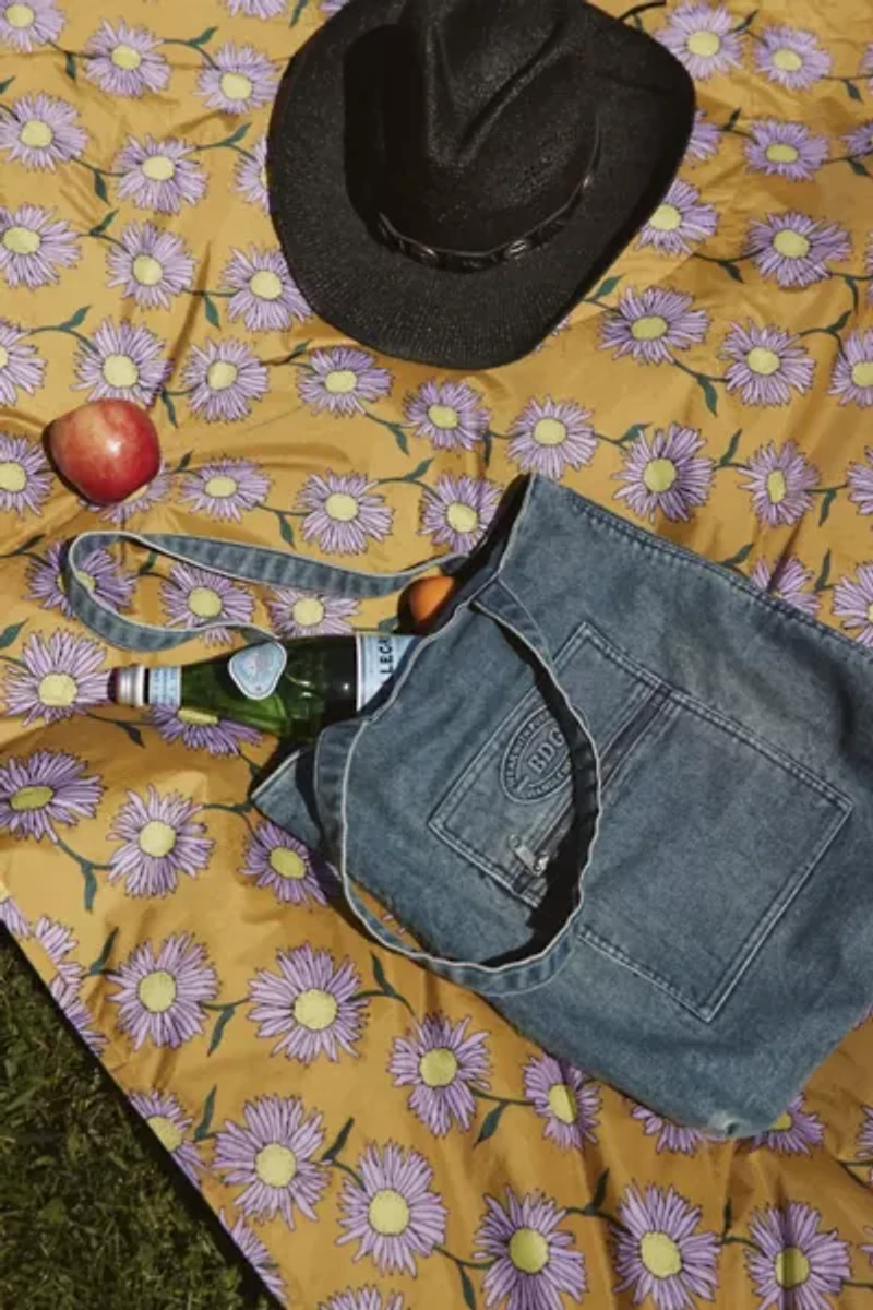 BDG Logo Washed Denim Tote Bag