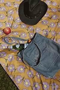 BDG Logo Washed Denim Tote Bag