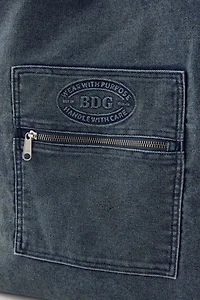 BDG Logo Washed Denim Tote Bag