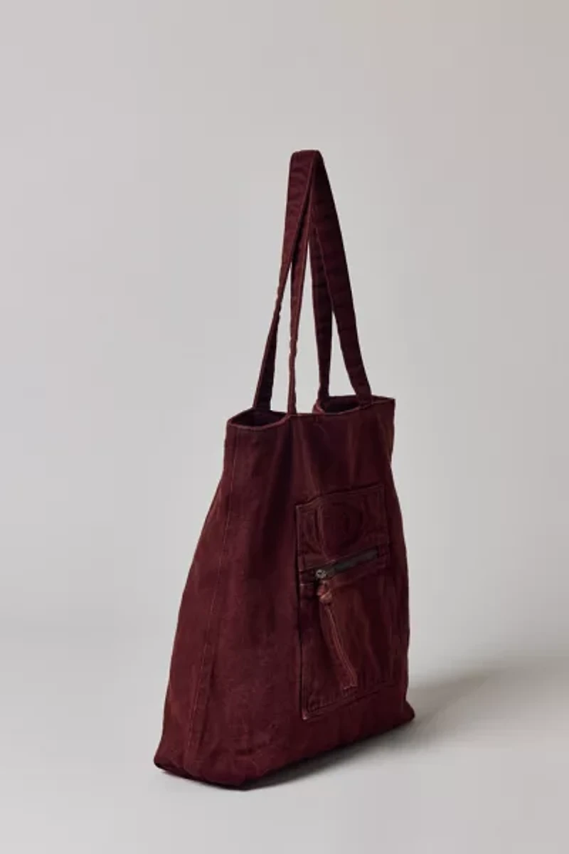 BDG Logo Washed Denim Tote Bag