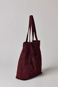 BDG Logo Washed Denim Tote Bag