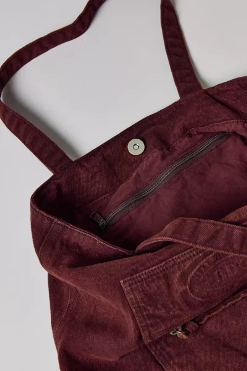 BDG Logo Washed Denim Tote Bag