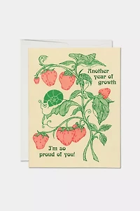 Red Cap Year of Growth Greeting Card