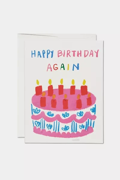 Red Cap Birthday Again Greeting Card