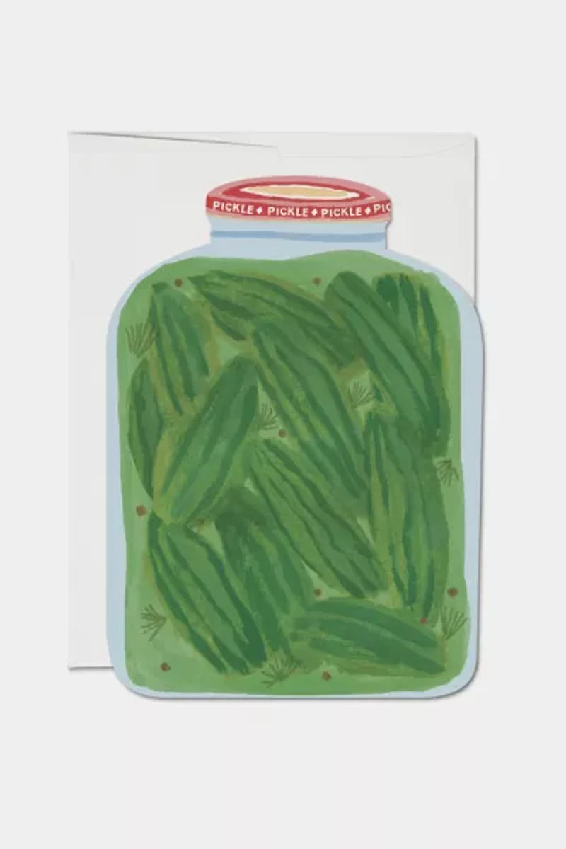 Red Cap Pickle Birthday Greeting Card