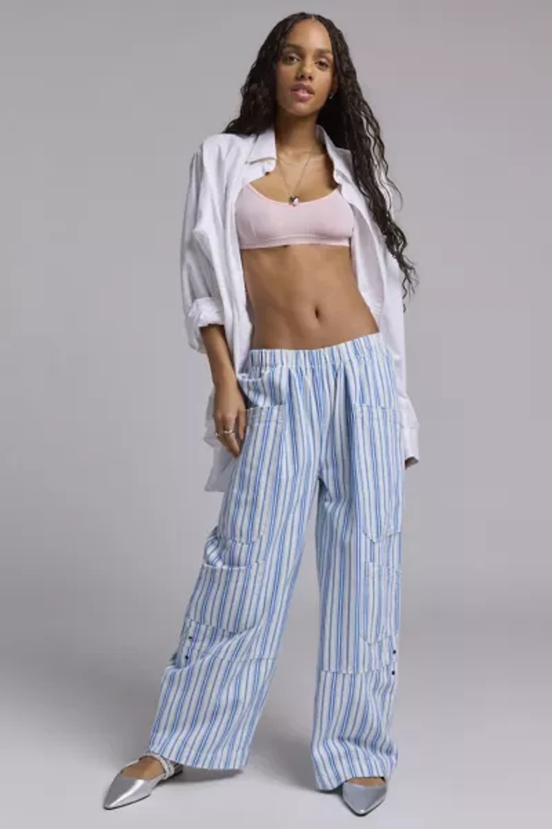 BDG Charlie Printed Wide-Leg Pant