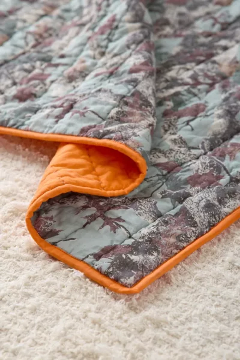 Jasmine Cotton Seed Stitch Quilted Throw Blanket