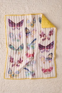 Jasmine Cotton Seed Stitch Quilted Throw Blanket