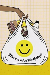 Boss Dotty Deli Bag Birthday Greeting Card