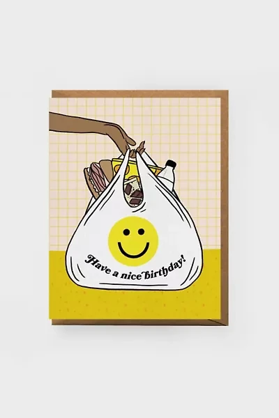 Boss Dotty Deli Bag Birthday Greeting Card