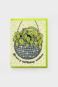 Boss Dotty Disco Planter Birthday Card