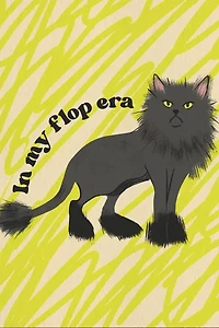 Boss Dotty Flop Era Cat Greeting Card