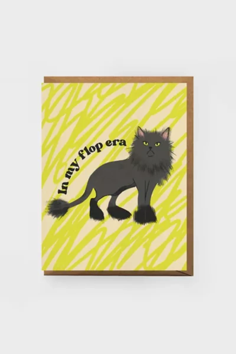 Boss Dotty Flop Era Cat Greeting Card