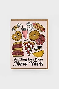 Boss Dotty New York Food Love Greeting Card