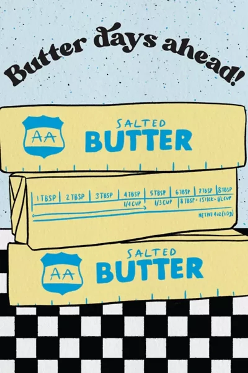 Boss Dotty Butter Days Greeting Card