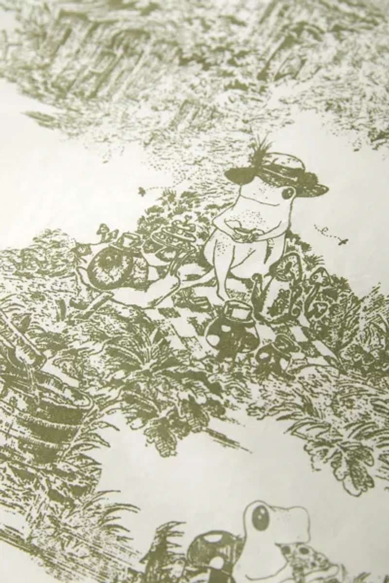 Frog Toile Duvet Cover Set