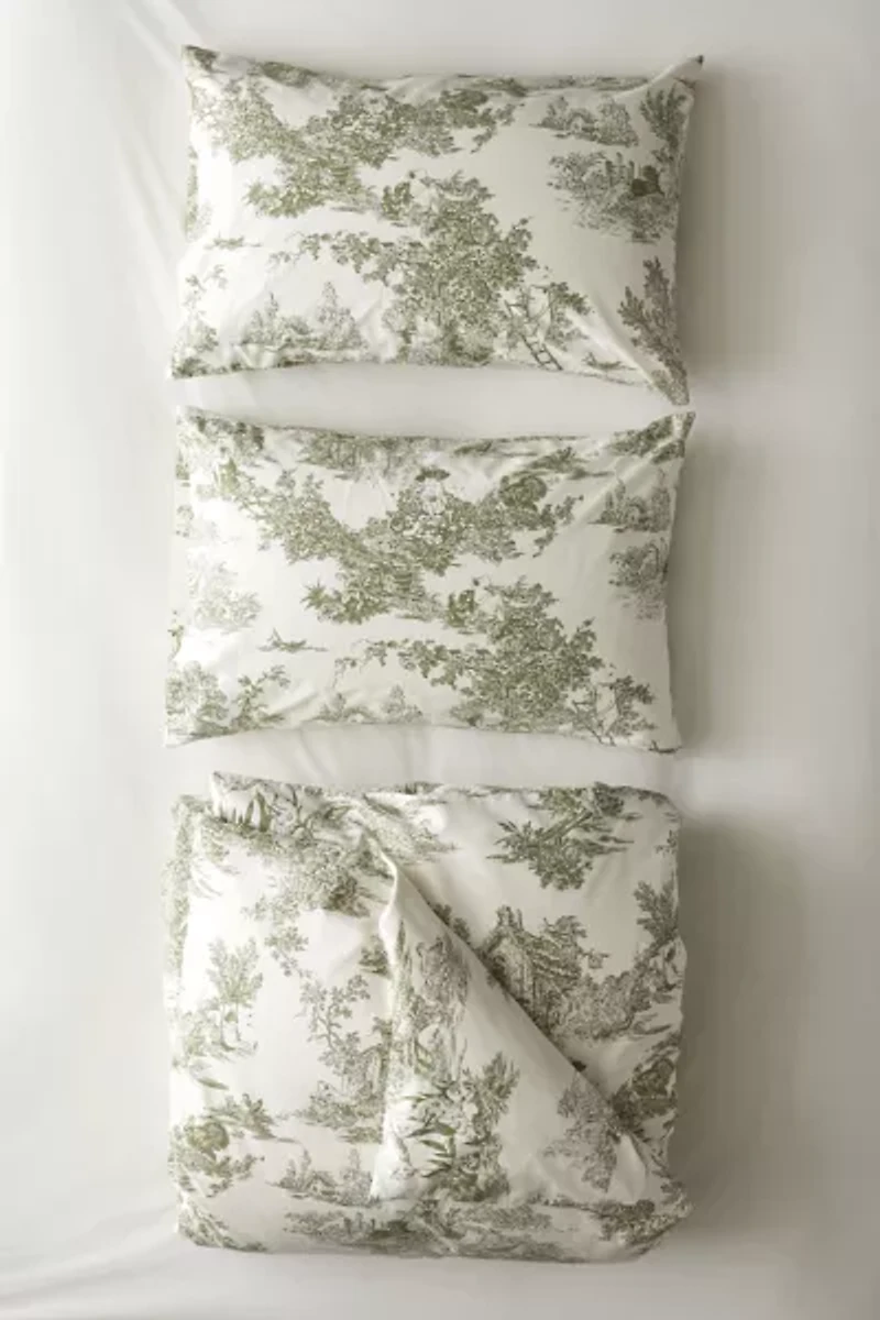 Frog Toile Duvet Cover Set